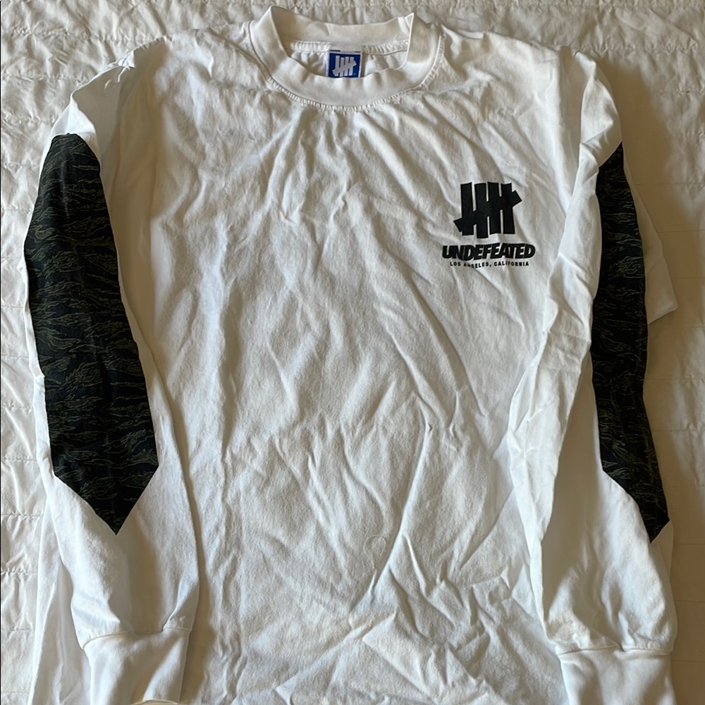Undefeated White VCT Long Sleeve Tee